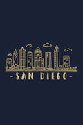 San Diego Skyline: San Diego travel inspired design. City of California, sights and history. Skyline and Cityscape. - Paperback