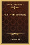 Folklore of Shakespeare - Paperback