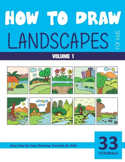 How to Draw Landscapes for Kids - Volume 1 - Paperback