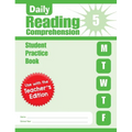 Daily Reading Comprehension, Grade 5 Student Edition Workbook - Paperback
