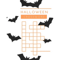Halloween Crossword: 100+ Spooky Halloween Vocabulary Words for Kids - Paperback