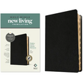 NLT Thinline Center-Column Reference Bible, Filament Enabled (Genuine Leather, Black, Indexed, Red Letter) - Leather
