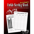 Farkle Scoring Sheet for 4 Players: 200 Pages Classic Dice Game and Math Skill Building Point Scoresheet for Party and Funny Game - Paperback