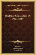 Boethius' Consolation of Philosophy - Hardcover