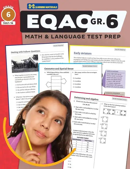 EQAO Grade 6 Math & Language Test Prep! - Paperback