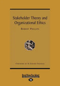 Stakeholder Theory and Organizational Ethics (Large Print 16pt) - Paperback