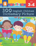 300 English Children Dictionary Picture. Bilingual Children's Books Ukrainian English: Full colored cartoons pictures vocabulary builder (animal, numb - Paperback