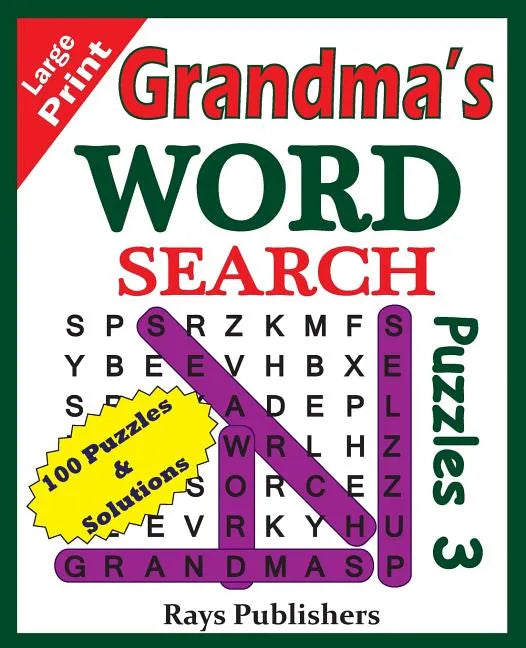 Grandma's Word Search Puzzles 3 - Paperback
