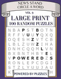 News Stand Circle a Word Vol.9: Large Print 100 Random Puzzles - Paperback