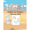Cowboy And Cowgirl Coloring Book: Large 8.5x11 40 Coloring Pages - Paperback