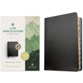 NLT Life Application Study Bible, Third Edition, Personal Size (Bonded Leather, Black, Indexed, Red Letter) - Bonded Leather