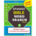 Large Print SPANISH BIBLE Word Search Book - Paperback
