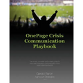 One Page Crisis Communication Playbook - Paperback