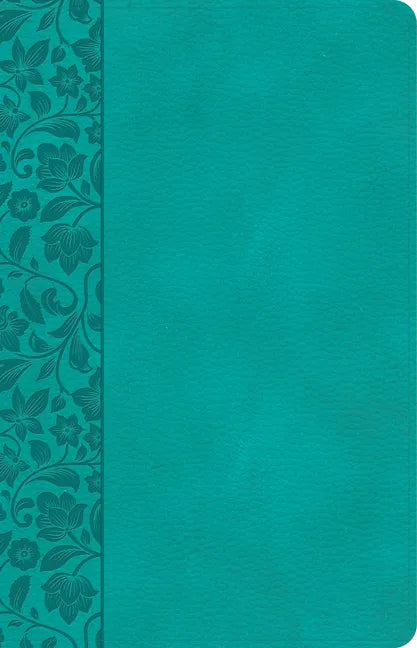 CSB Large Print Personal Size Reference Bible, Teal Leathertouch - Imitation Leather