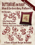 Butterflies in Flight Hand Embroidery Patterns - Paperback