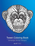 Tween Coloring Book: Zentangle Animal Designs: Detailed Zendoodle Pages For Boys, Girls, Ages 8-12, Stress Relieving Intricate Drawings, Co - Paperback