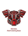 Mandala Adult Coloring Book: Coloring for adults with raccoons, crocodiles, squirrels and many other - Paperback