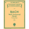 Bach Well-Tempered Clavier Book 1 Piano Sheet Music Schirmer Classics Vol. 13 Preludes and Fugues Bwv 846-869 Advanced Piano Songbook and Teacher Reso - Paperback