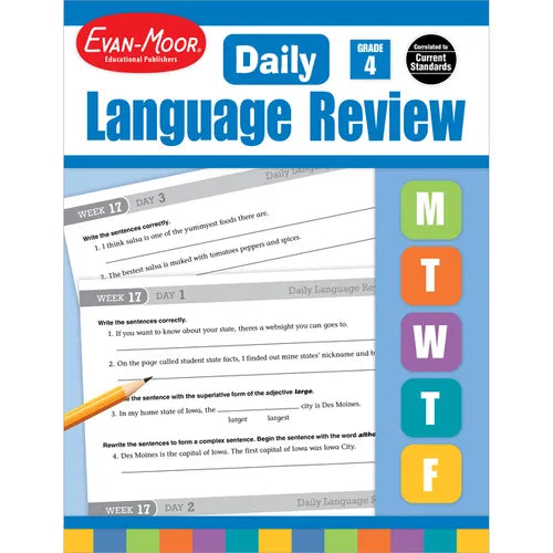 Daily Language Review Grade 4 Te - Paperback