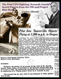 The First UFO Sighting: Kenneth Arnold's Secret Papers from the FBI and Project Blue Book - Paperback