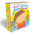 Buzz, Splash, Zoom, Roar! (Boxed Set): 4-Book Karen Katz Lift-The-Flap Gift Set: Buzz, Buzz, Baby!; Splish, Splash, Baby!; Zoom, Zoom, Baby!; Roar, Ro - Board Book