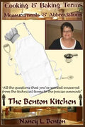 Cooking & Baking Terms, Measurements & Abbreviations - Paperback