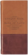 Chequebook of the Bank of Faith - Tan/Burgundy: Daily Readings by C. H. Spurgeon - Imitation Leather
