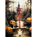 Halloween Coloring Book for Adults: Halloween Coloring Book Grayscale Scarecrows, Pumpkins, Sugar Skulls, Dia de los Muertos - A4 - Paperback