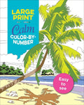 Large Print Calm Color-By-Number - Paperback