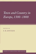 Town and Country in Europe, 1300 1800 - Paperback