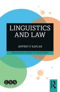 Linguistics and Law - Paperback