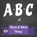 ABC of Black and White Things: A Rhyming Children's Picture Book - Paperback