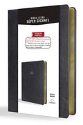 Biblia Reina Valera Letra Súper Gigante, Símil Piel Negro / Spanish Bible Reina Valera Super Giant Print, Black Leathersoft - Paperback