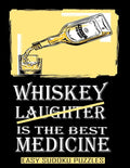 Whiskey Is The Best Medicine: Get Well Gifts For Men After Surgery Funny Recovery Gift - Easy Sudoku Puzzle Book For Adults Large Print Puzzles To K - Paperback