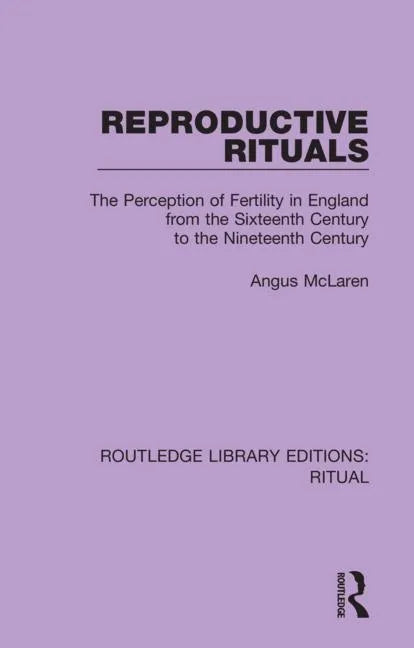 Reproductive Rituals: The Perception of Fertility in England from the Sixteenth Century to the Nineteenth Century - Paperback