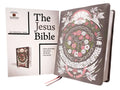 The Jesus Bible Artist Edition, Niv, Leathersoft, Gray Floral, Comfort Print - Imitation Leather