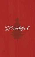 Thankful: A Red Hardcover Decorative Book for Decoration with Spine Text to Stack on Bookshelves, Decorate Coffee Tables, Christmas Decor, Holiday Dec - Hardcover