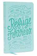 Nkjv, Thinline Youth Edition Bible, Verse Art Cover Collection, Turquoise Leathersoft, Red Letter, Comfort Print: Holy Bible, New King James Version - Imitation Leather
