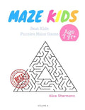 Kids Mazes Age 7+: 50 Best Kids Puzzles Maze Game, Maze For Kids, Children Maze Brain Training Game, Children Mazes Age 7+ Volume 4 Pyramid Maze - Paperback