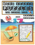 Word Search Puzzles For Clever Kids: Easy Word Search From Kindergarten To 1st grade level Ages 5-7 (8.5"x11") 82 Pages With Solutions Included (Word - Paperback
