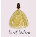 Sweet sixteen guest book, party Guest book, birthday party guest book to sign - Hardcover