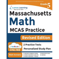 MCAS Test Prep: 5th Grade Math Practice Workbook and Full-length Online Assessments: Next Generation Massachusetts Comprehensive Assessment System Stu - Paperback