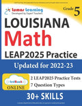 LEAP Test Prep: 5th Grade Math Practice Workbook and Full-length Online Assessments: LEAP Study Guide - Paperback