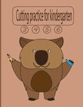 cutting practice for kindergarten: learning to cut with scissors for kids, scissor skills preschool for kids age 3-5, cut and glue workbook - Paperback