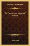 The Greek Apocalypse of Baruch - Hardcover