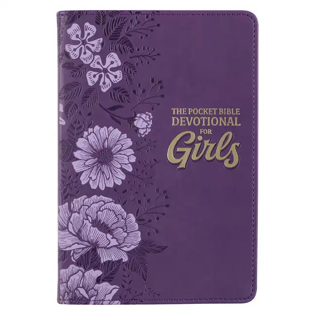 Pocket Bible Devotional for Girls Faux Leather - Leather