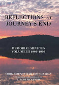 Reflections at Journey's End: Memorial Minutes Volume Iii 1980-1999 - Hardcover