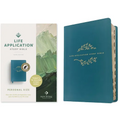 NLT Life Application Study Bible, Third Edition, Personal Size (Leatherlike, Teal Blue, Indexed, Red Letter) - Imitation Leather