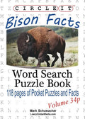 Circle It, Bison Facts, Pocket Size, Word Search, Puzzle Book - Paperback