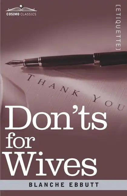 Don'ts for Wives - Paperback